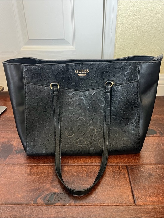 Guess Handbags - Vintage GUESS Tote Bag with Gold Hardware
